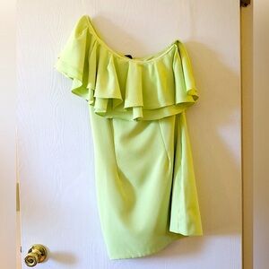 One Shoulder Ruffle Dress